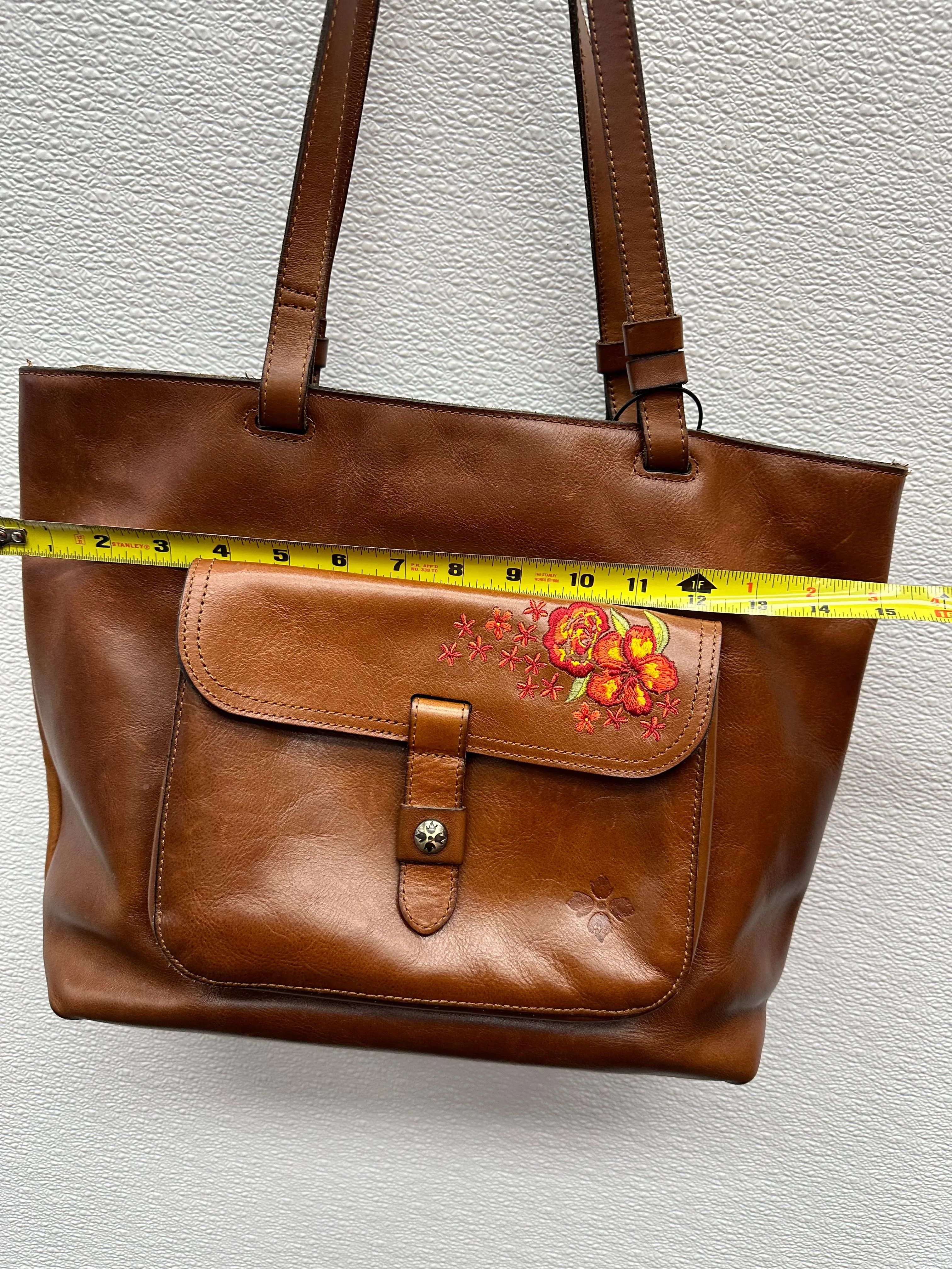 Handbag Leather By Patricia Nash  Size: Large