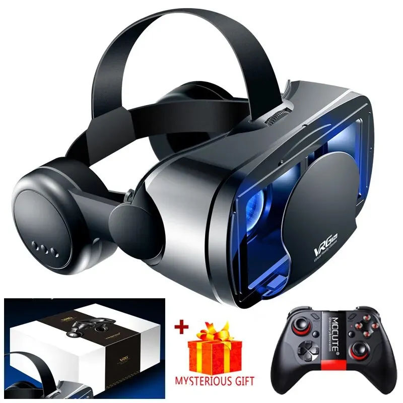 Headset Smart Virtual Reality Glasses Helmet for Smartphones