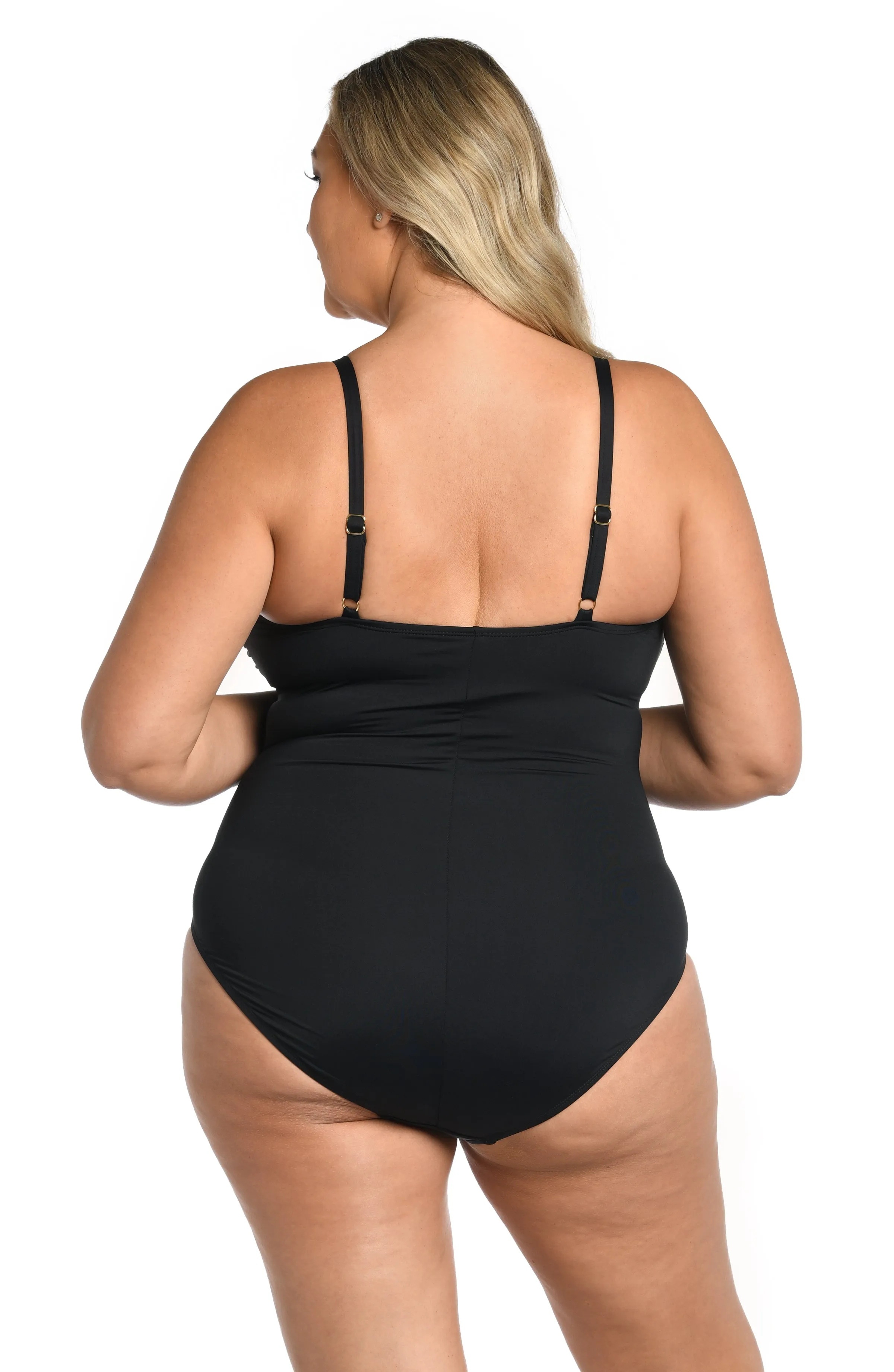 Island Goddess Lingerie One Piece - Black