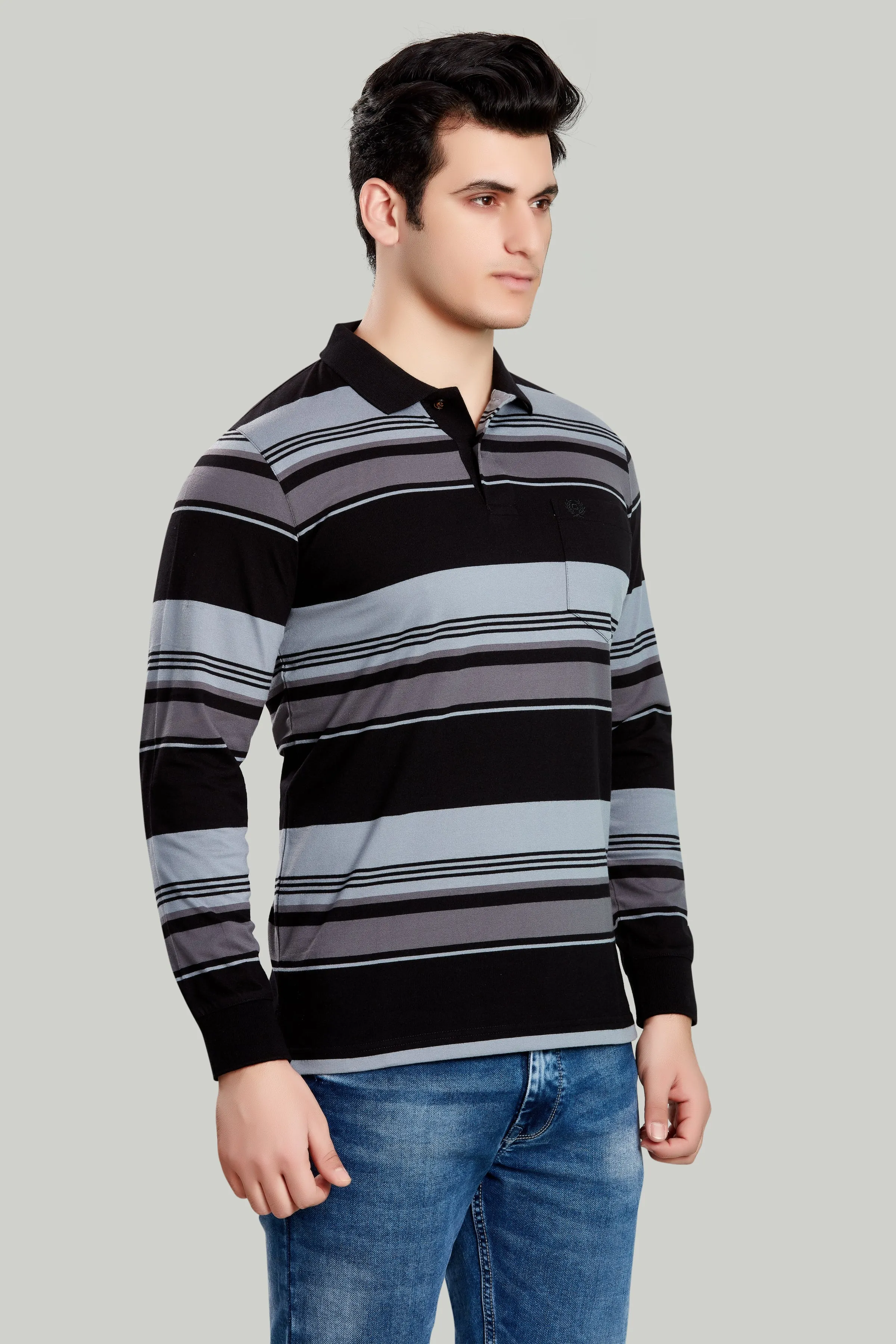 Jersey Stripe Polo