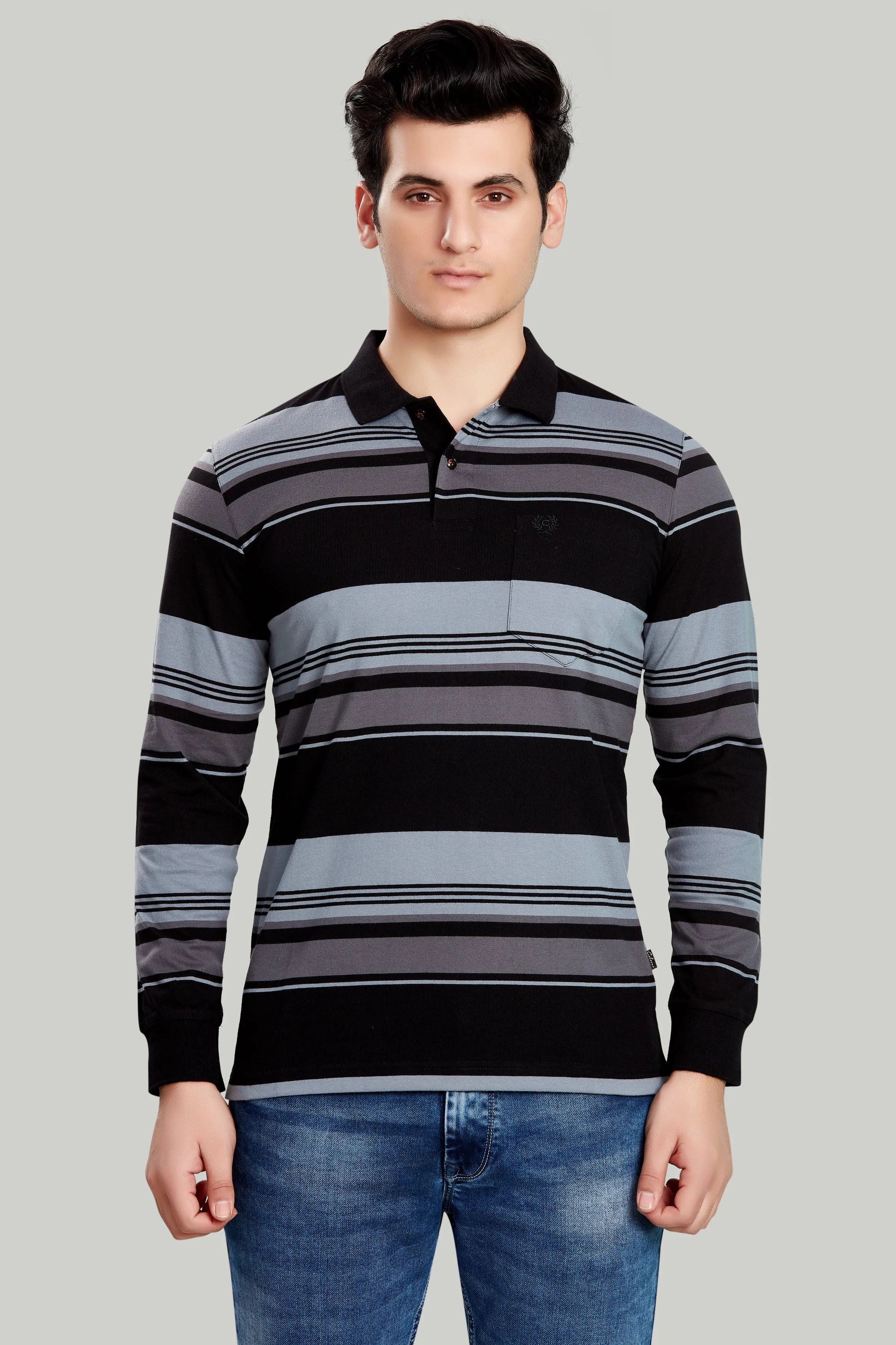 Jersey Stripe Polo