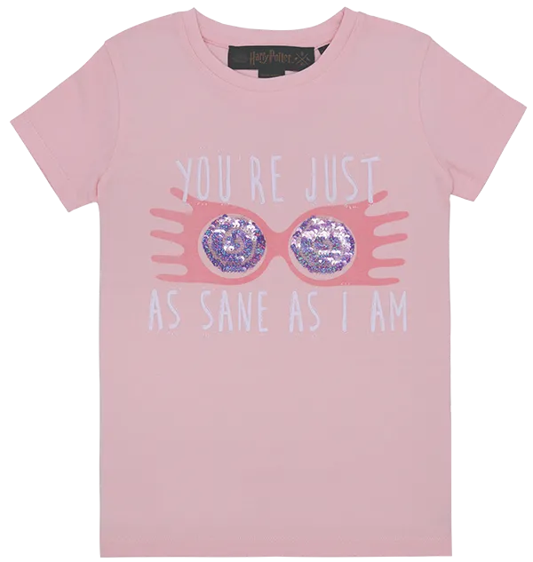 Kids Luna Sequin Glasses T-Shirt