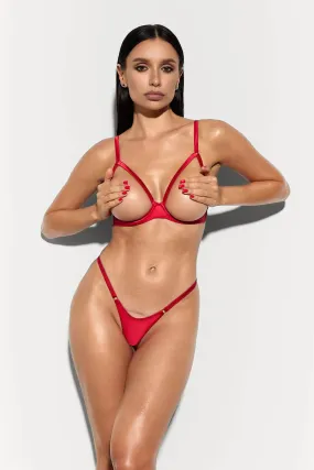 Lea Lingerie Set in Red