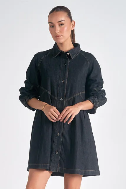 Long Sleeve Button Down Dress