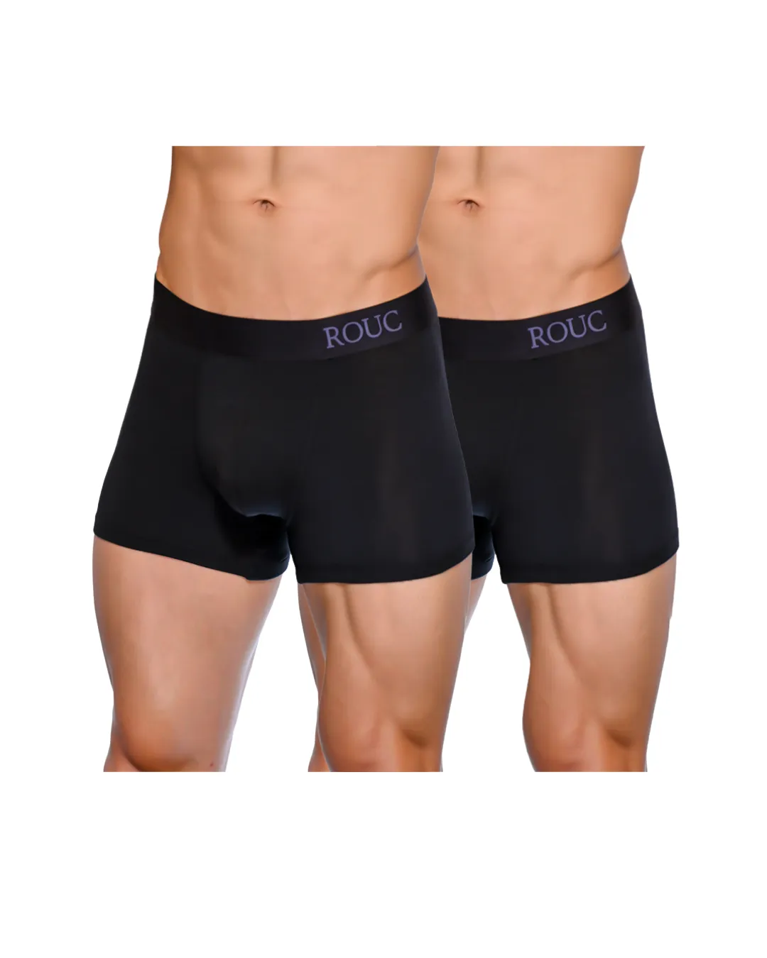 Men Underwear - TRUNKS - 2 Pack (Black & Black)