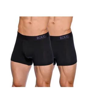 Men Underwear - TRUNKS - 2 Pack (Black & Black)