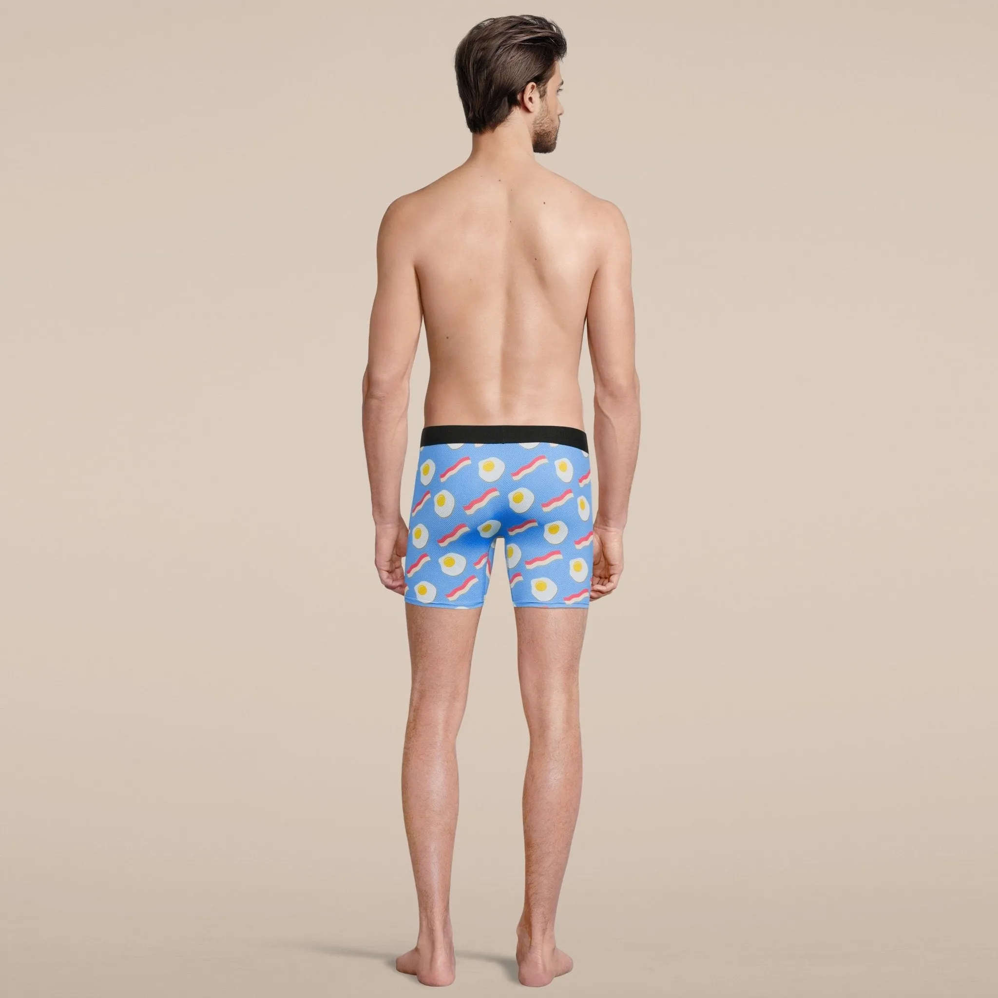 Men's Bacon and Eggs Boxer Brief Underwear