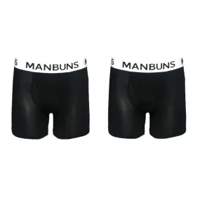 Men's Classic Black Boxer Brief Underwear | 2 Pack