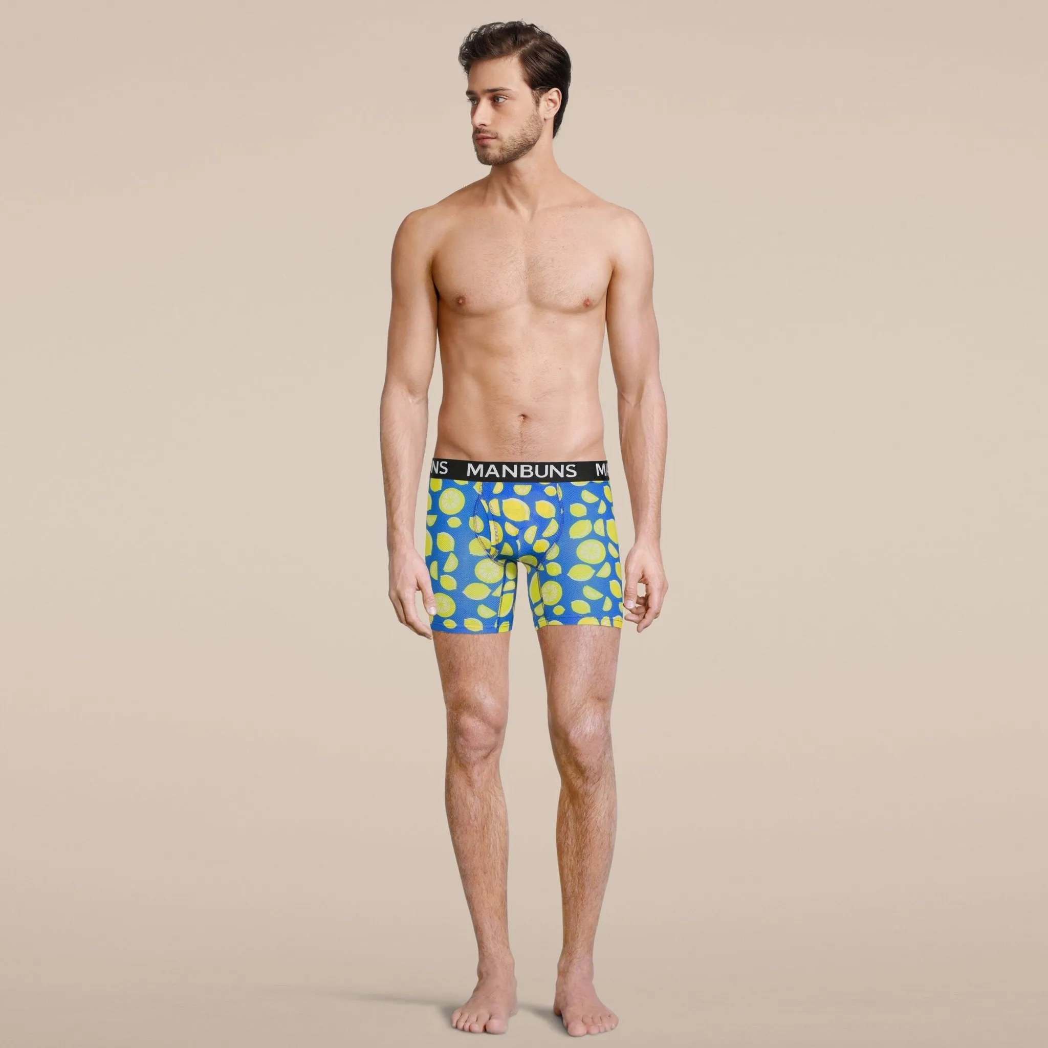 Men's Lemon Boxer Brief Underwear