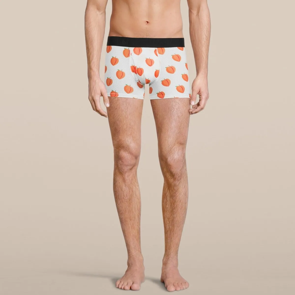 Men's Peach Boxer Trunk Underwear with Pouch