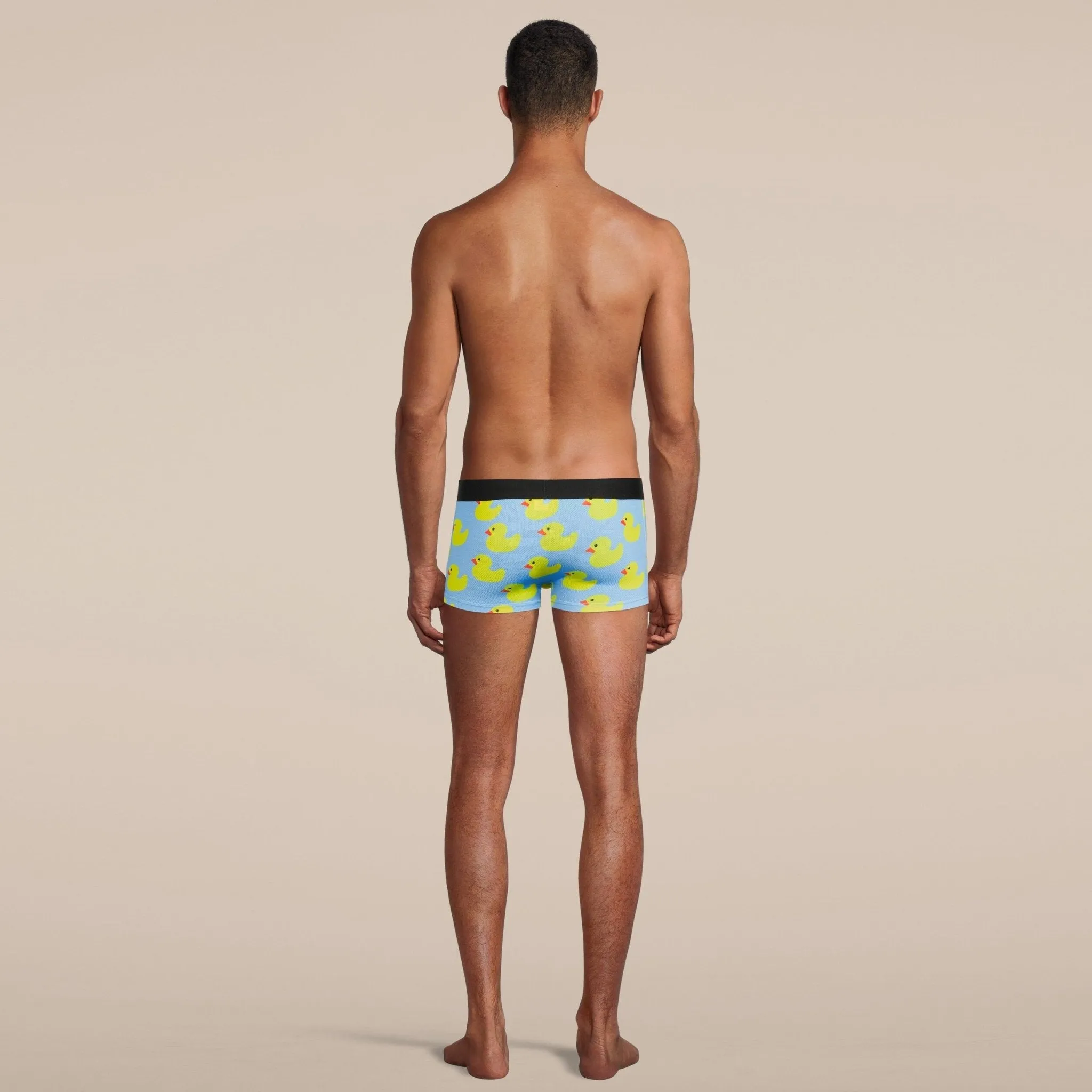 Men's Rubber Duckies Boxer Trunk Underwear with Pouch