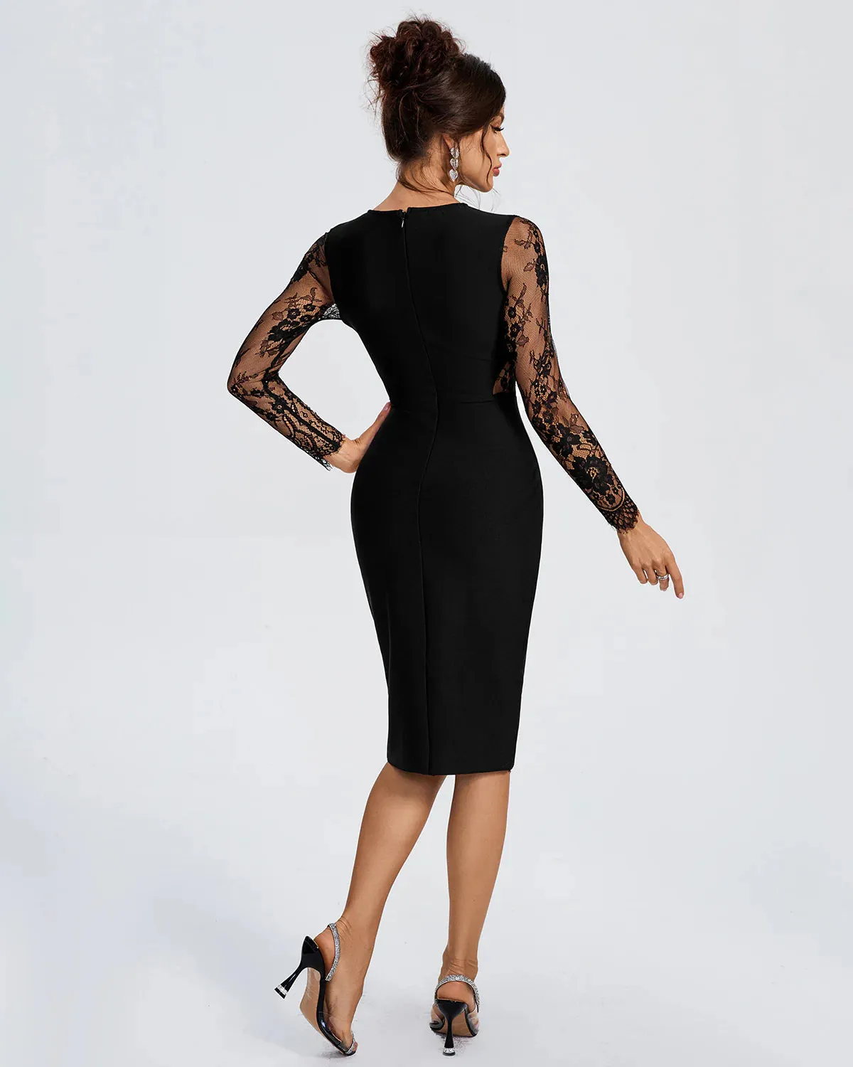 MIRARI Sexy Bandage Midi Dress