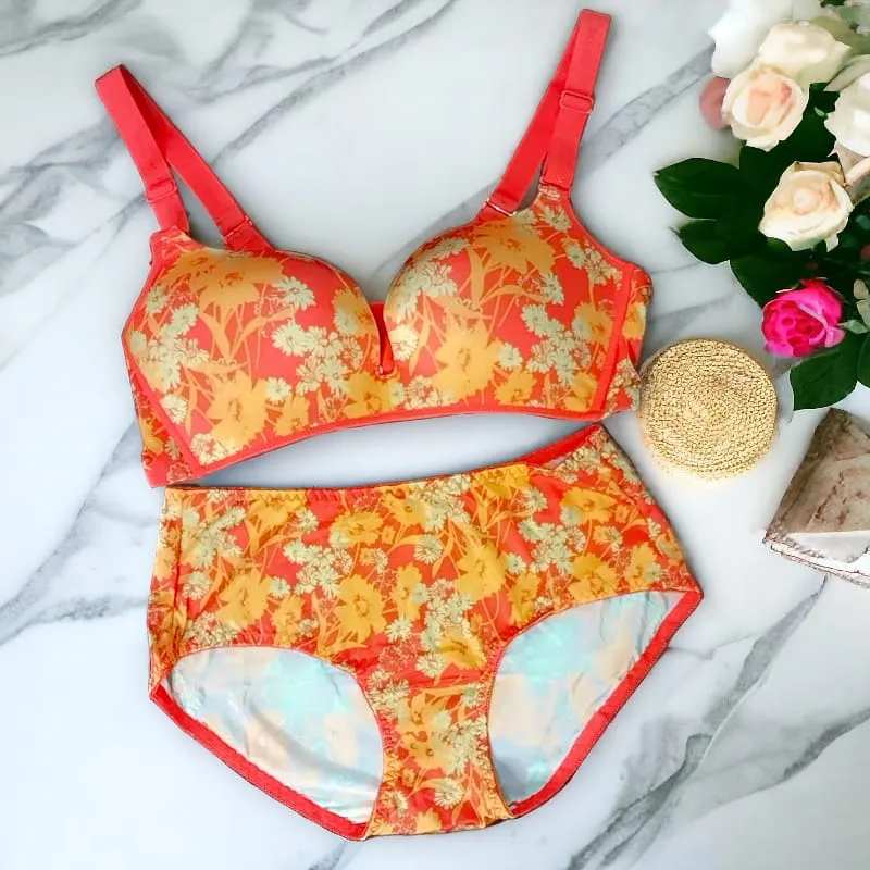 New printed Sexy Bridal Lingerie Set