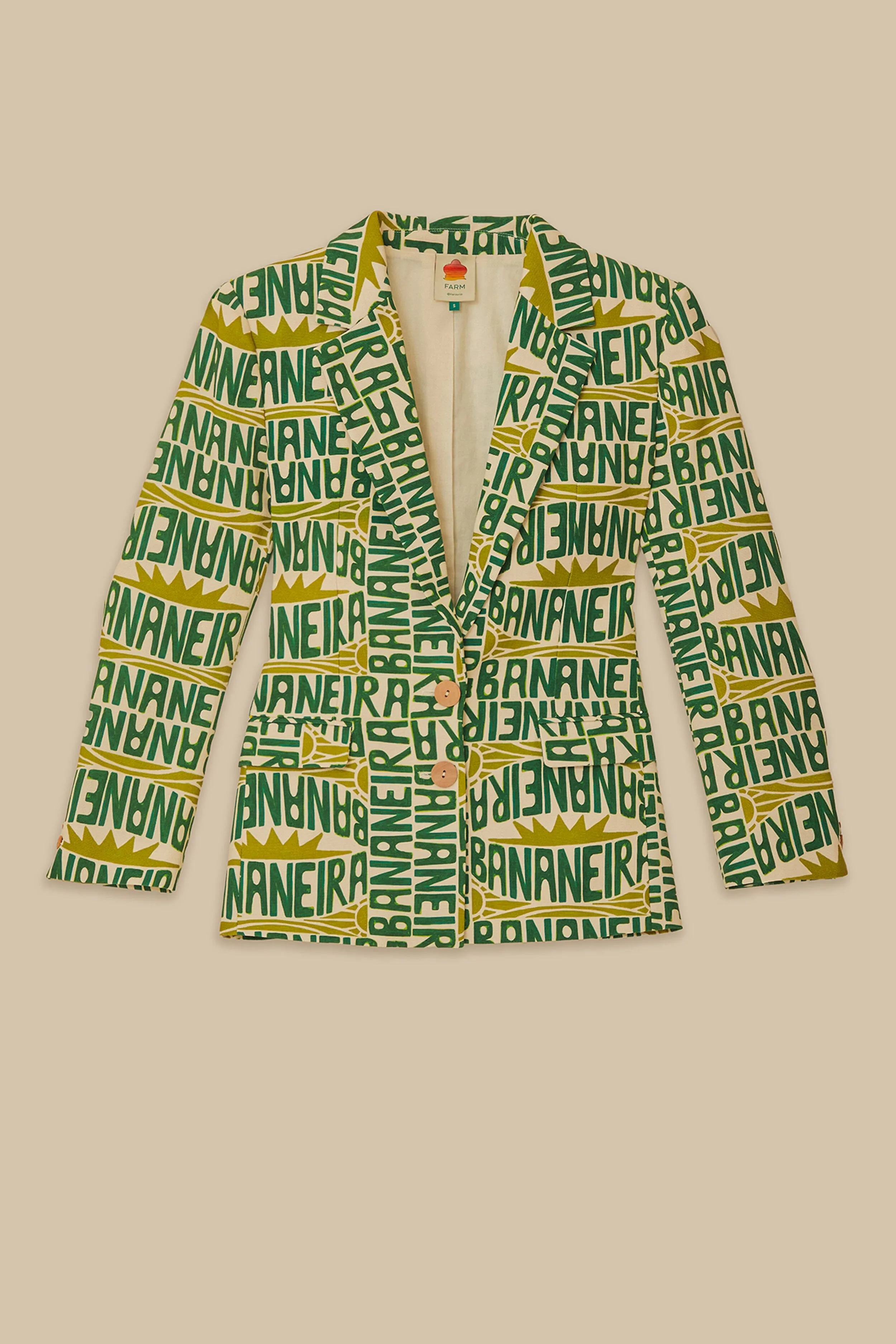 Off-White Banana Typography Blazer