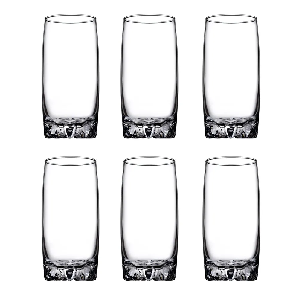 Pasabahce Long Drink 385 ml tempered glasses drinkware Set of 6