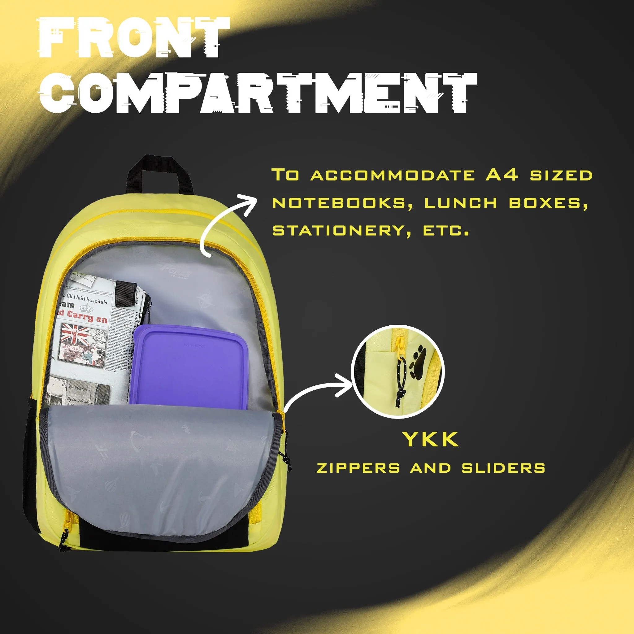 Paw 21L Yellow Backpack