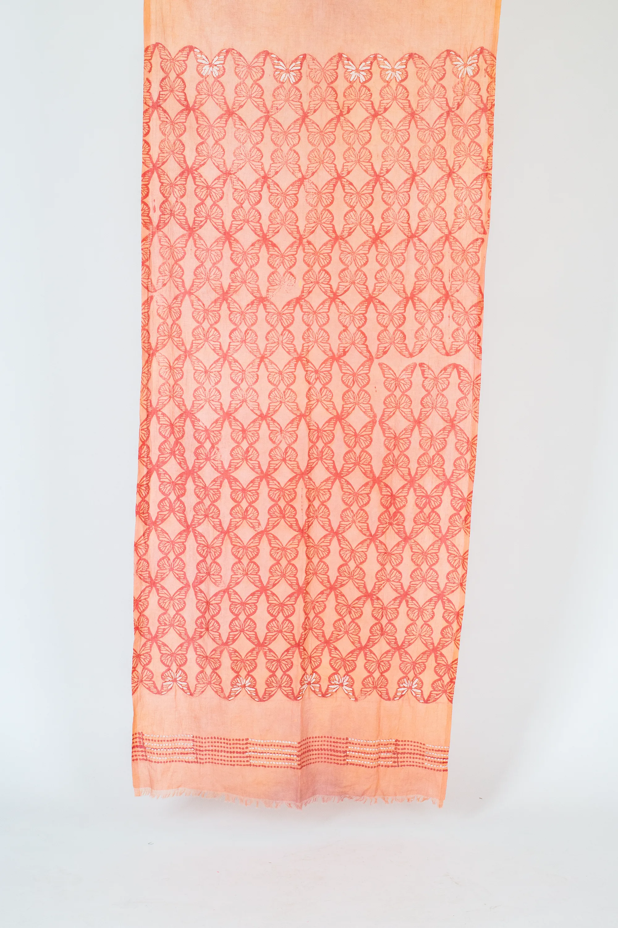 Peach Cotton Shawl