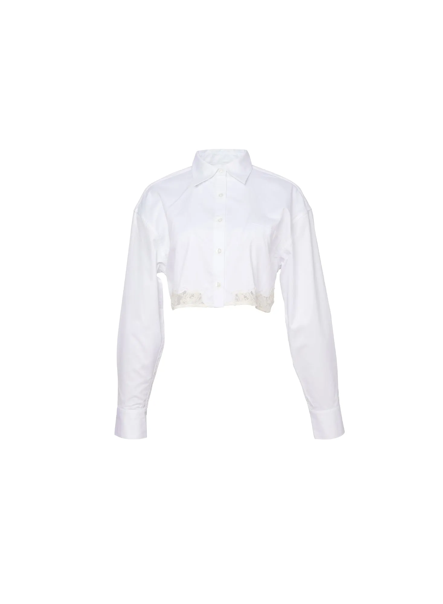 Poplin Cropped Button Down