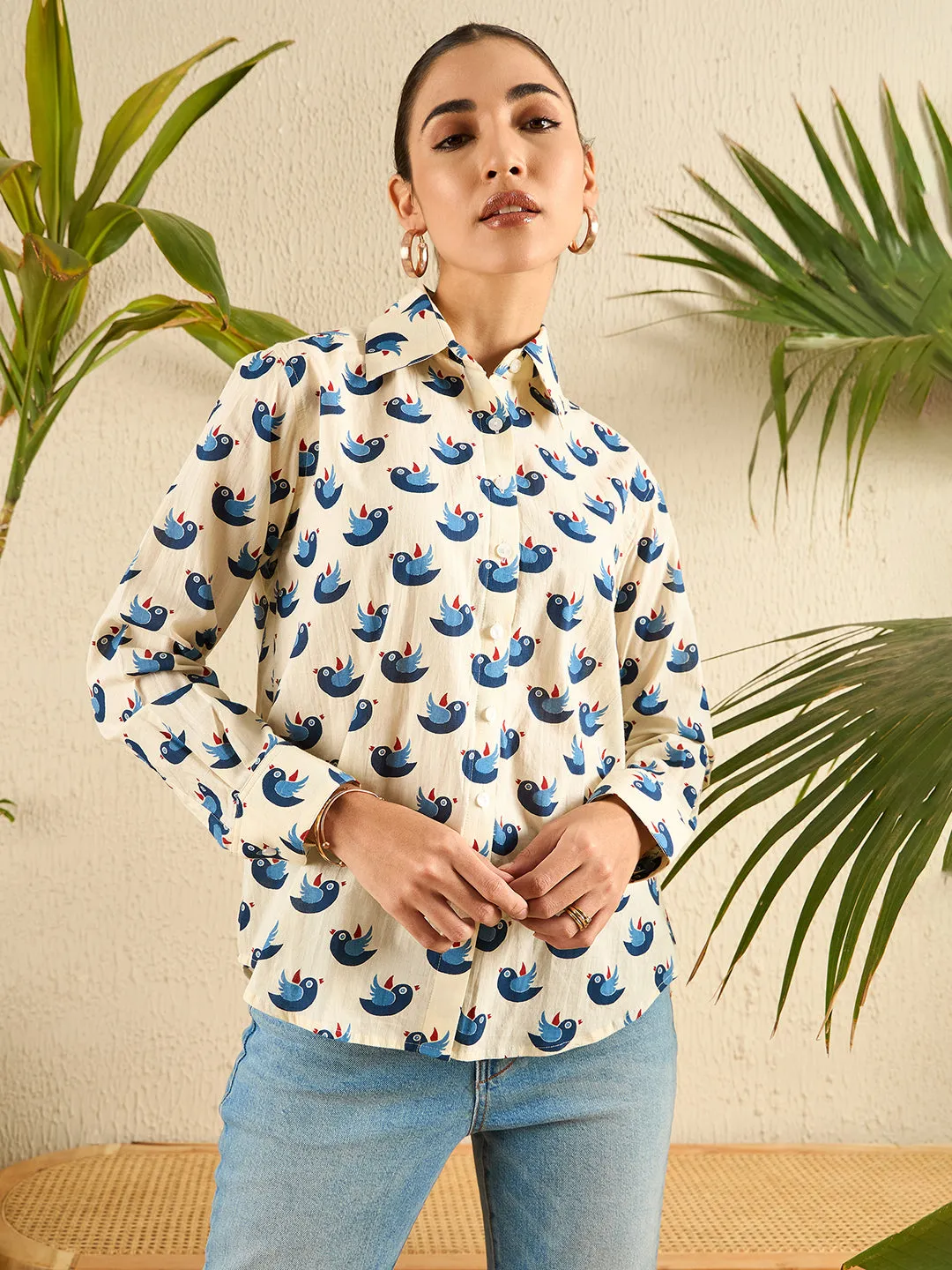 Printed Cotton Shirt