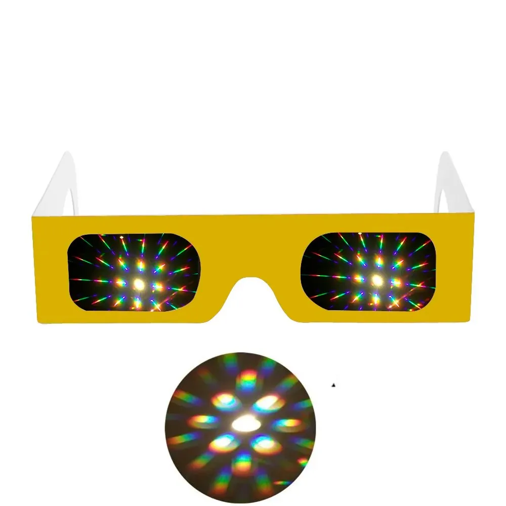 Prisms Diffraction Fireworks Glasses For Laser Shows, Raves, Lights