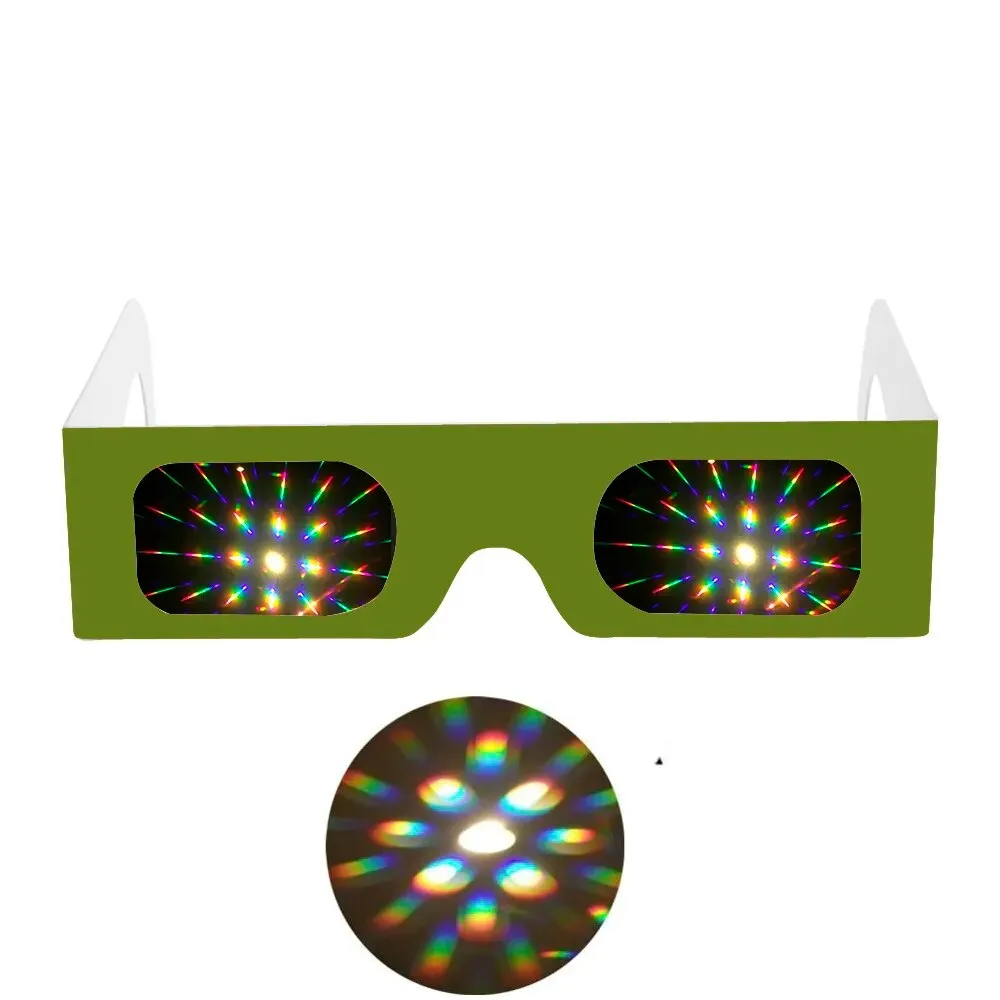 Prisms Diffraction Fireworks Glasses For Laser Shows, Raves, Lights