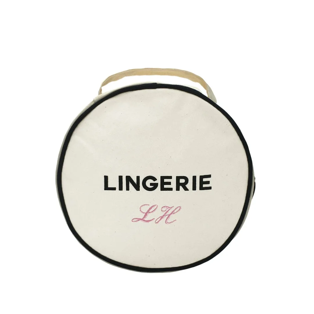 Round Lingerie Case, Cream