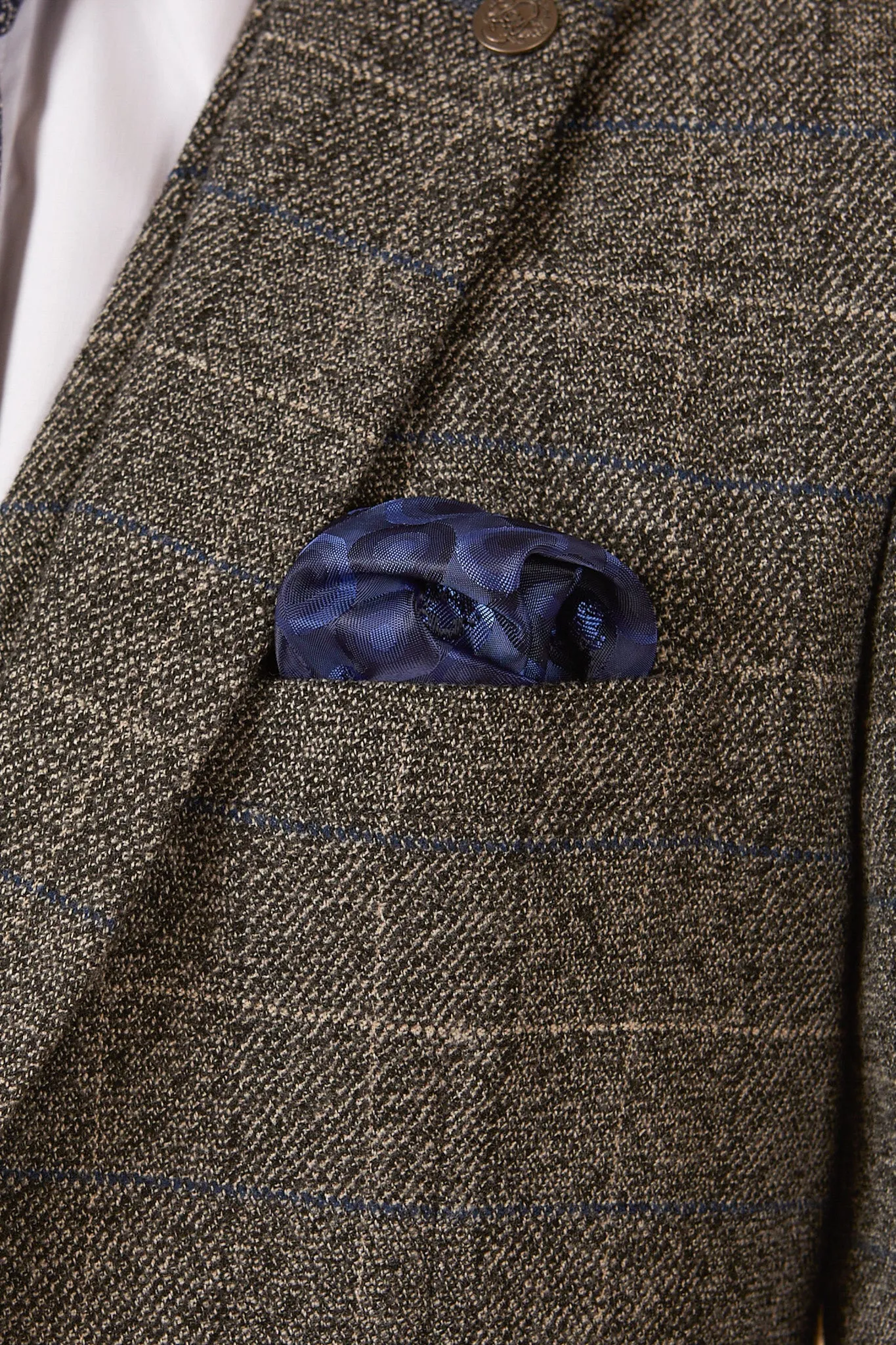 SCOTT - Grey Tweed Check Blazer