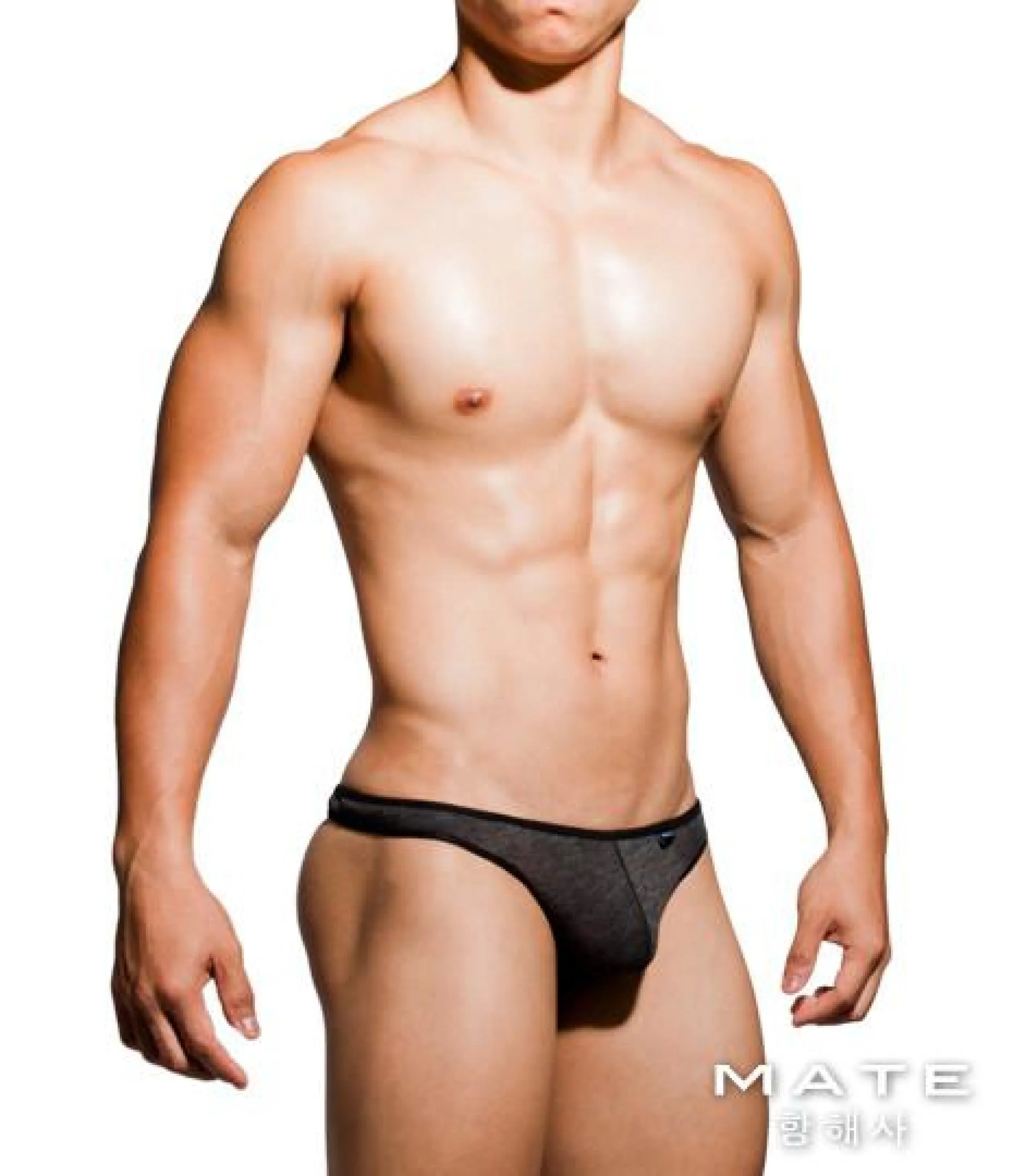 Sexy Mens Underwear Ultra Thongs - Kyeong In (Black Cotton)