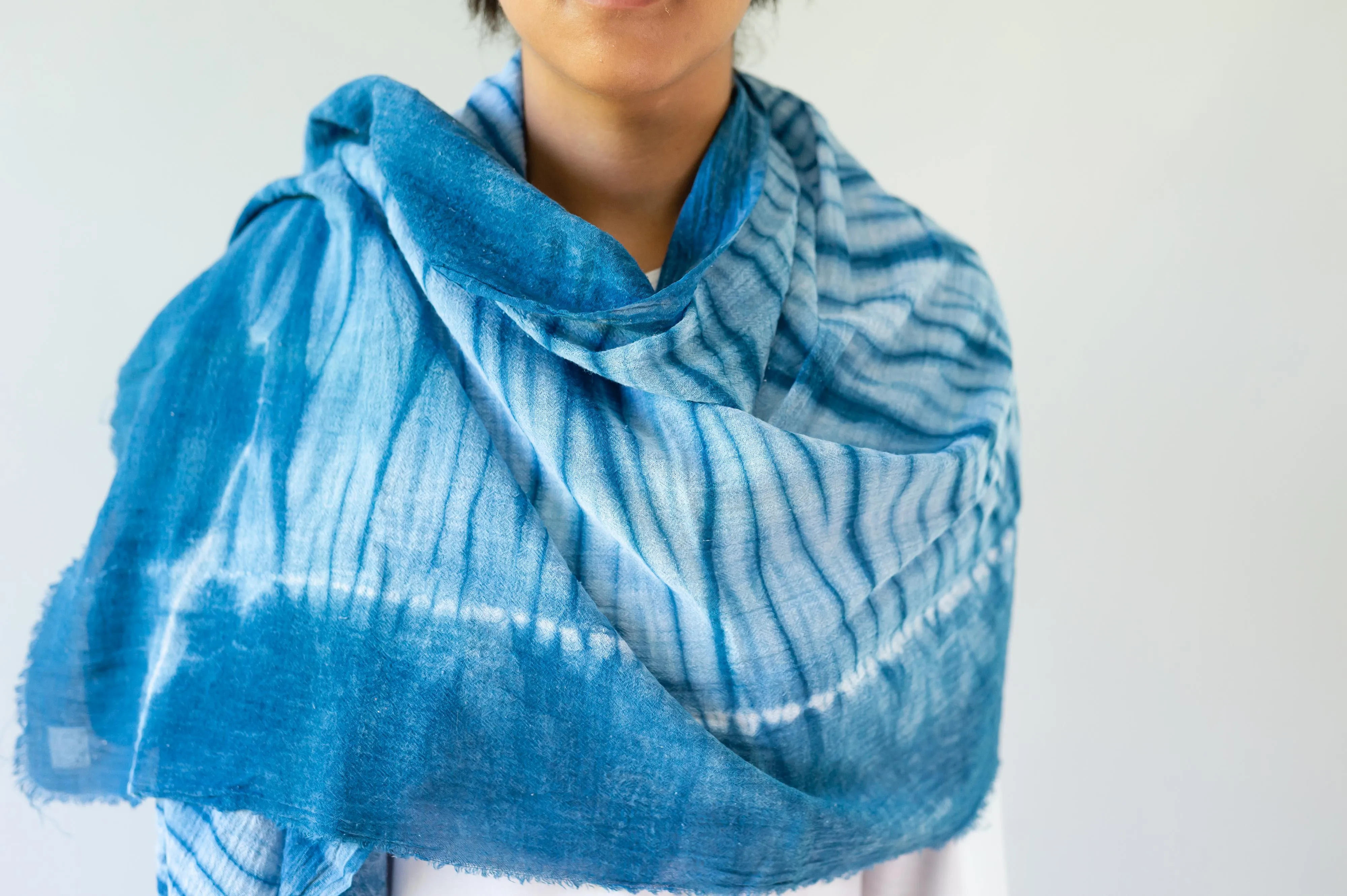 Shibori Cotton Shawl