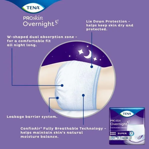 TENA ProSkin Overnight Super Protective Incontinence Underwear