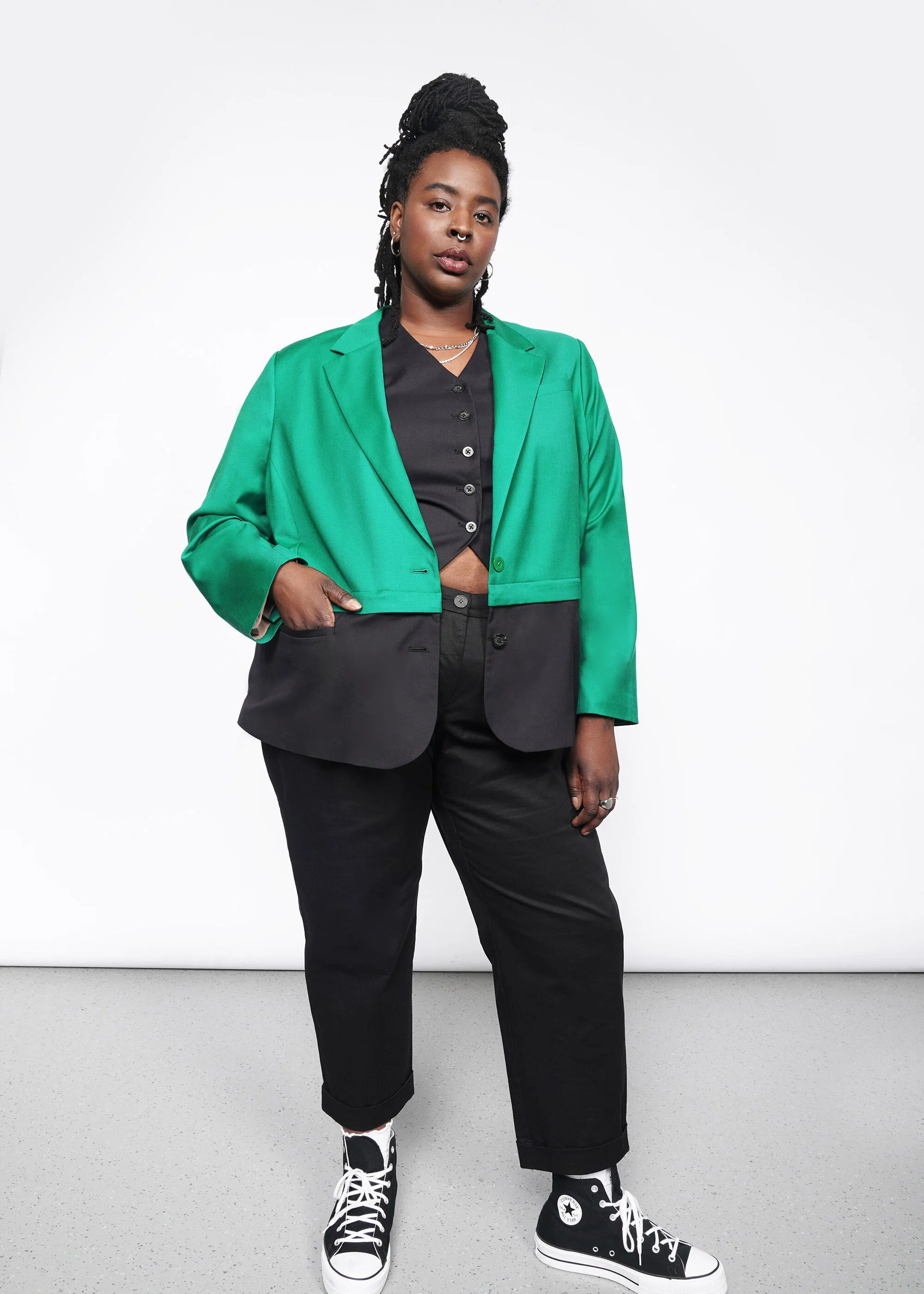 The Empower Cropped Convertible Blazer