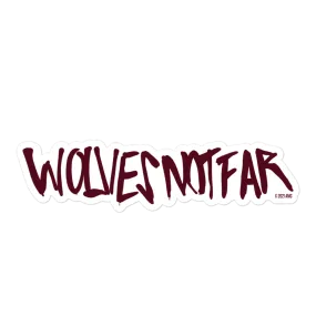 The Walking Dead Wolves Not Far Die Cut Sticker