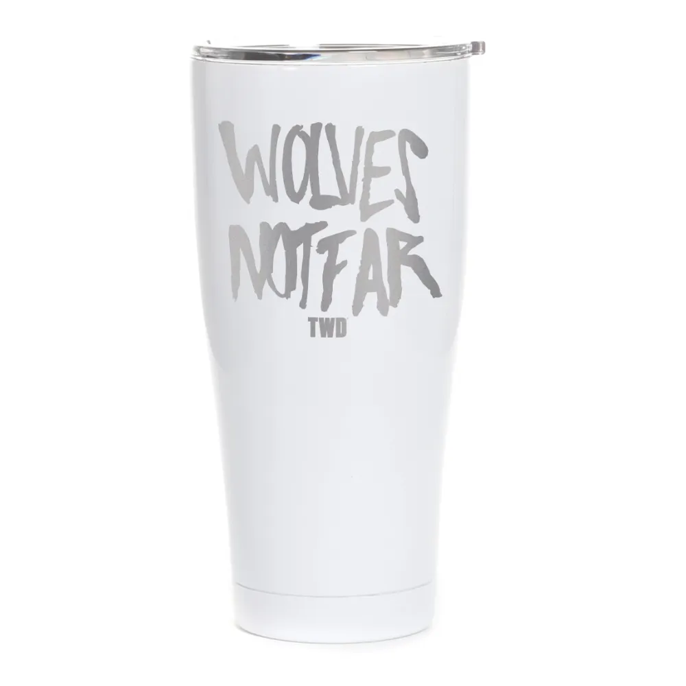 The Walking Dead Wolves Not Far Laser Engraved Tumbler