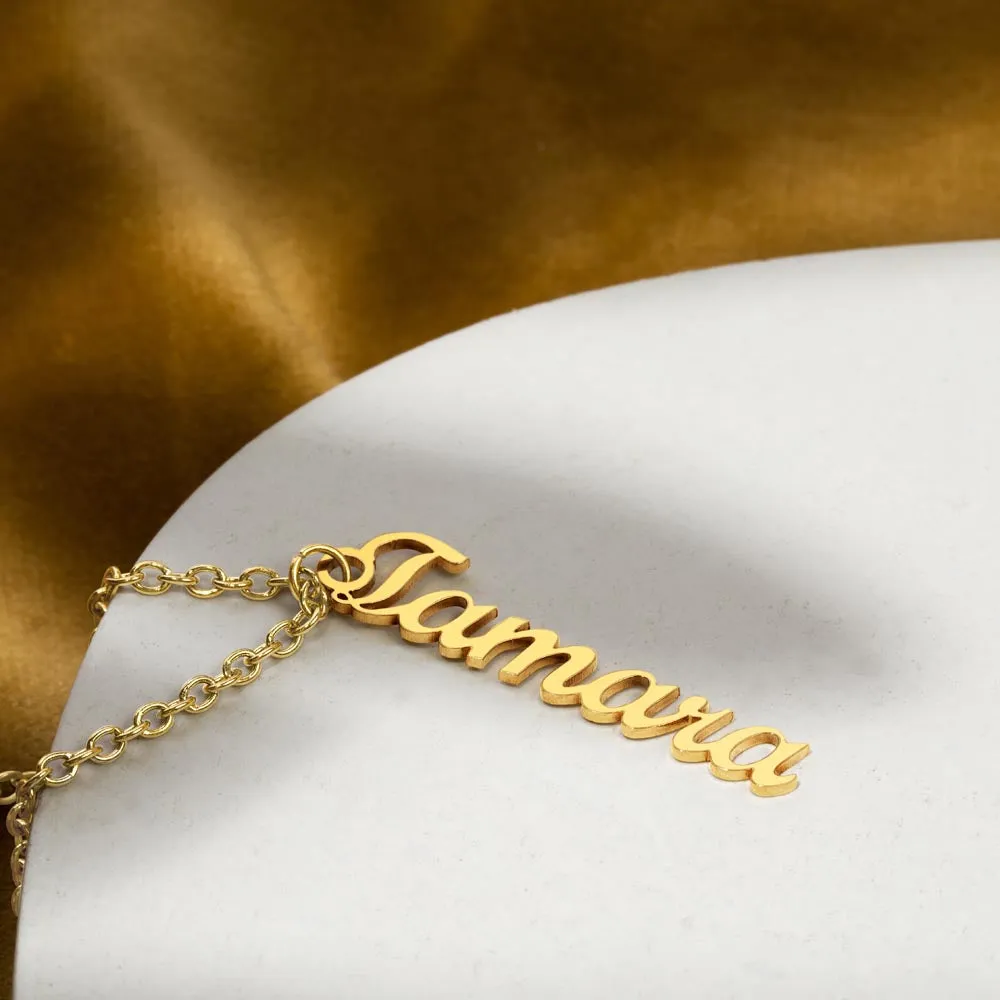 To My Daughter Gift, No Matter How Near or Far Apart, Vertical Custom Name Necklace