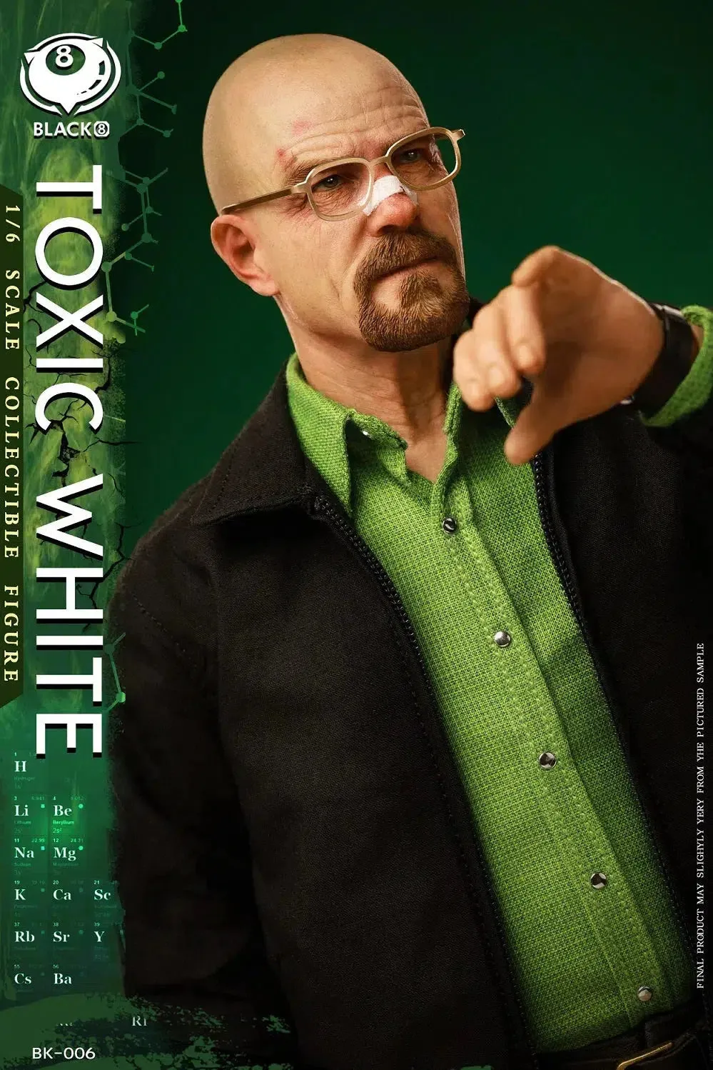 Toxic White: Black 8 Toys: Sixth Scale Figure