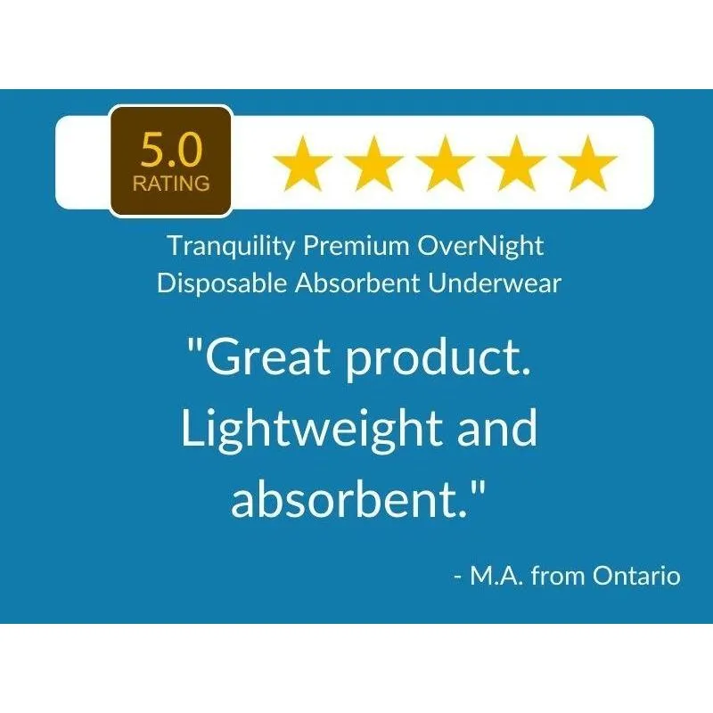 Tranquility Premium OverNight Disposable Absorbent Underwear