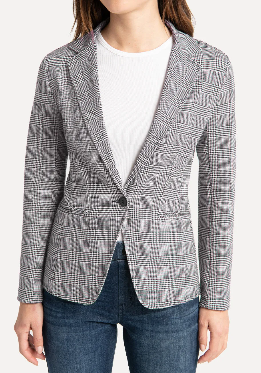 Transcendent Blazer (Glen Plaid)