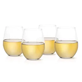 Tumbler Drinking Glasses - Set of 4 - 390ml - Lead Free