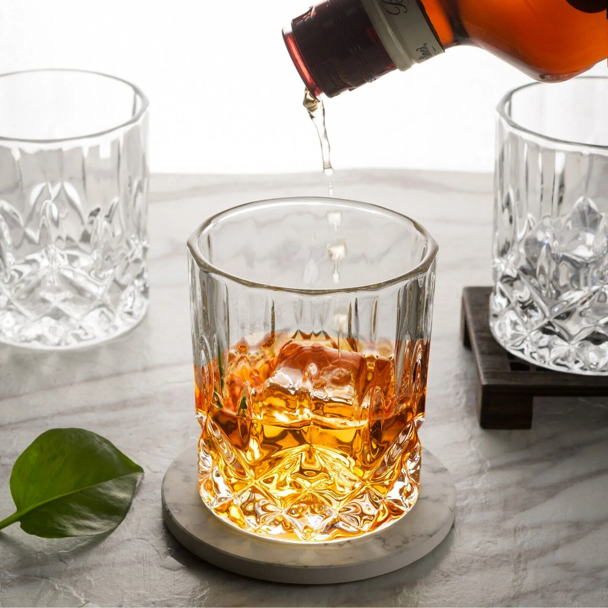 Tumbler Whiskey Glasses - 230ml - Set of 4 Pieces