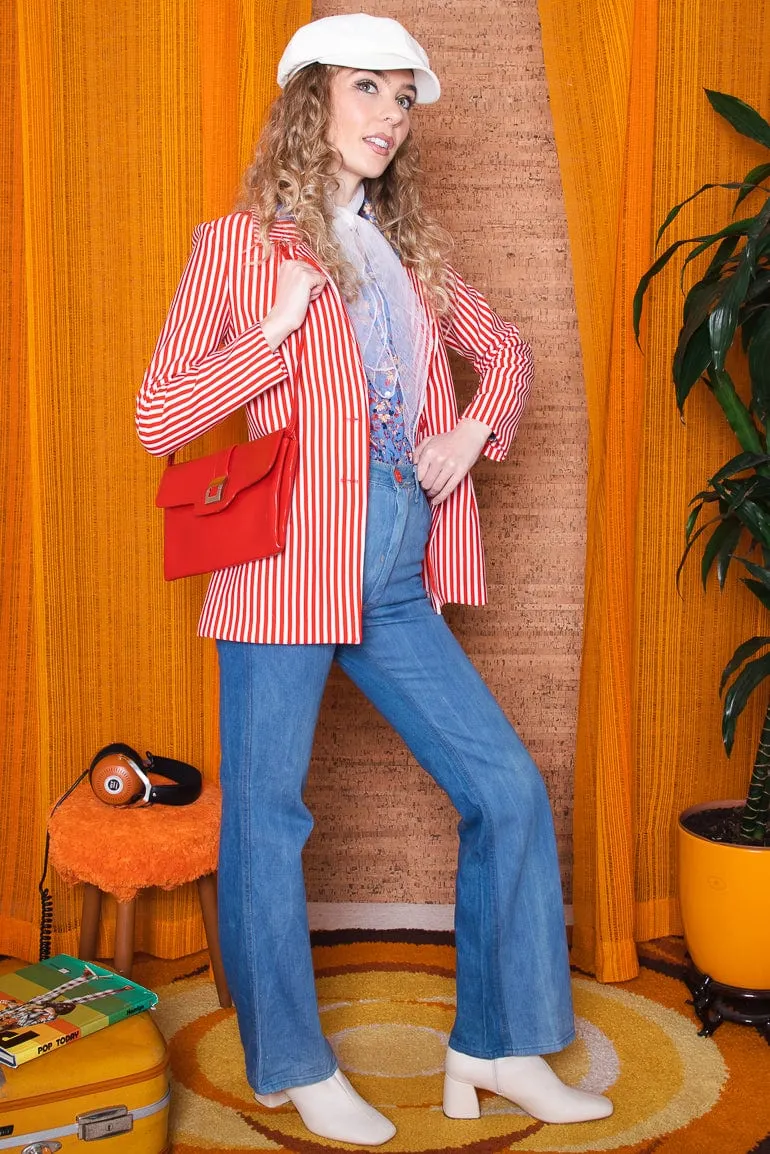 Vintage 1970s Striped Blazer