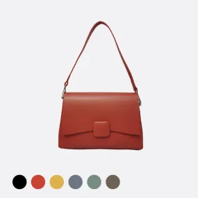 Women's genuine cowhide leather handbag Square V3 design