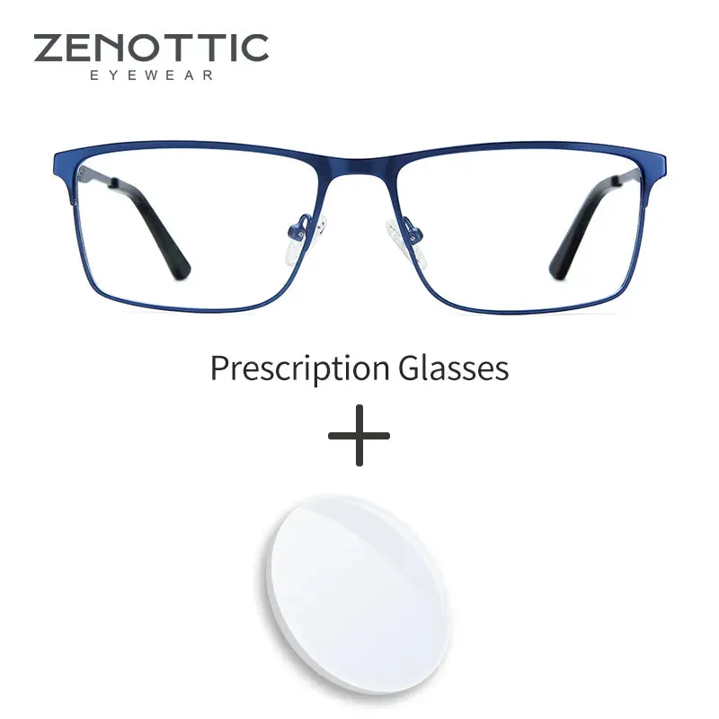 ZENOTTIC Alloy Prescription Men Glasses